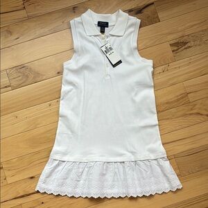 Polo by Ralph Lauren White Sleeveless Sundress